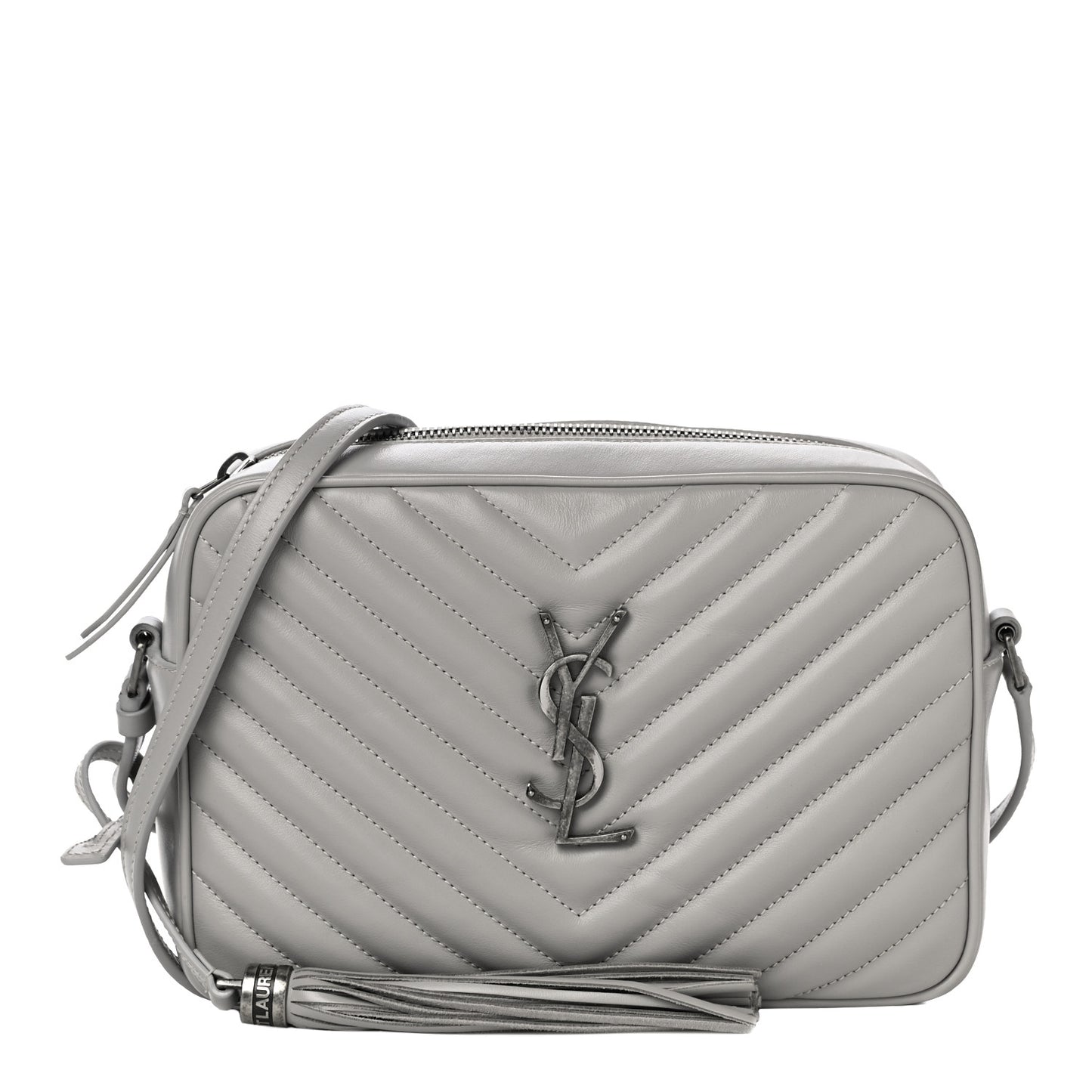 Calfskin Matelasse Monogram Lou Camera Bag Granite
