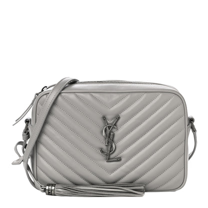 Saint Laurent Calfskin Matelasse Monogram Lou Camera Bag Granite 1 of 10