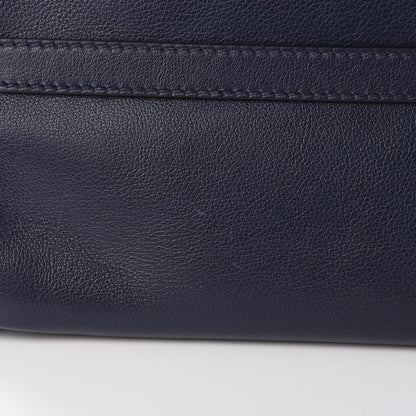 Prada Glace Calfskin Twin Pocket Tote Baltico 10 of 14