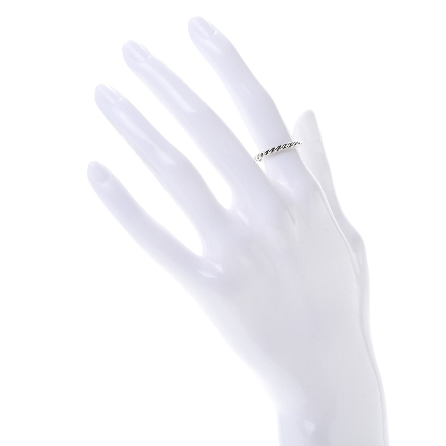 Sterling Silver Twist Rope Ring 48 4.5