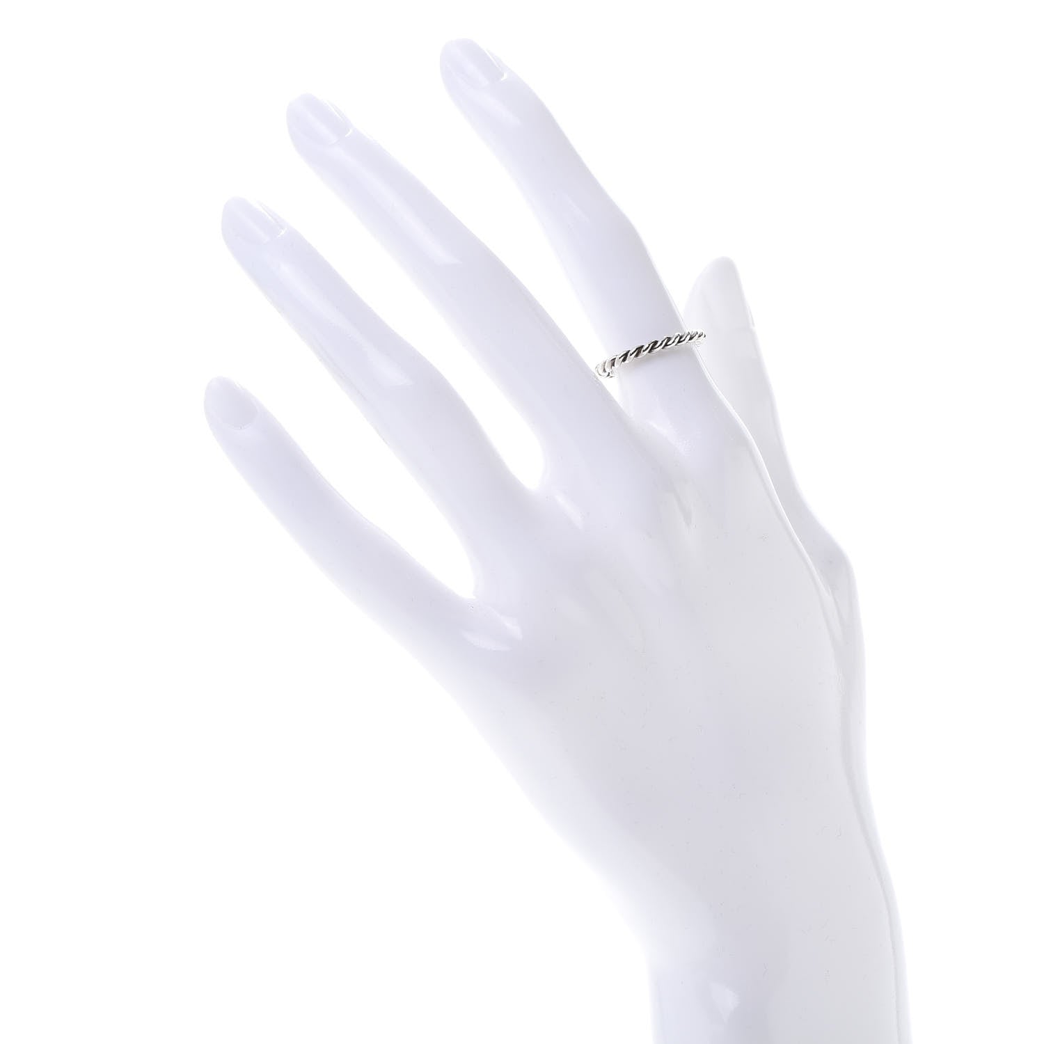 Tiffany Sterling Silver Twist Rope Ring 48 4.5 2 of 5