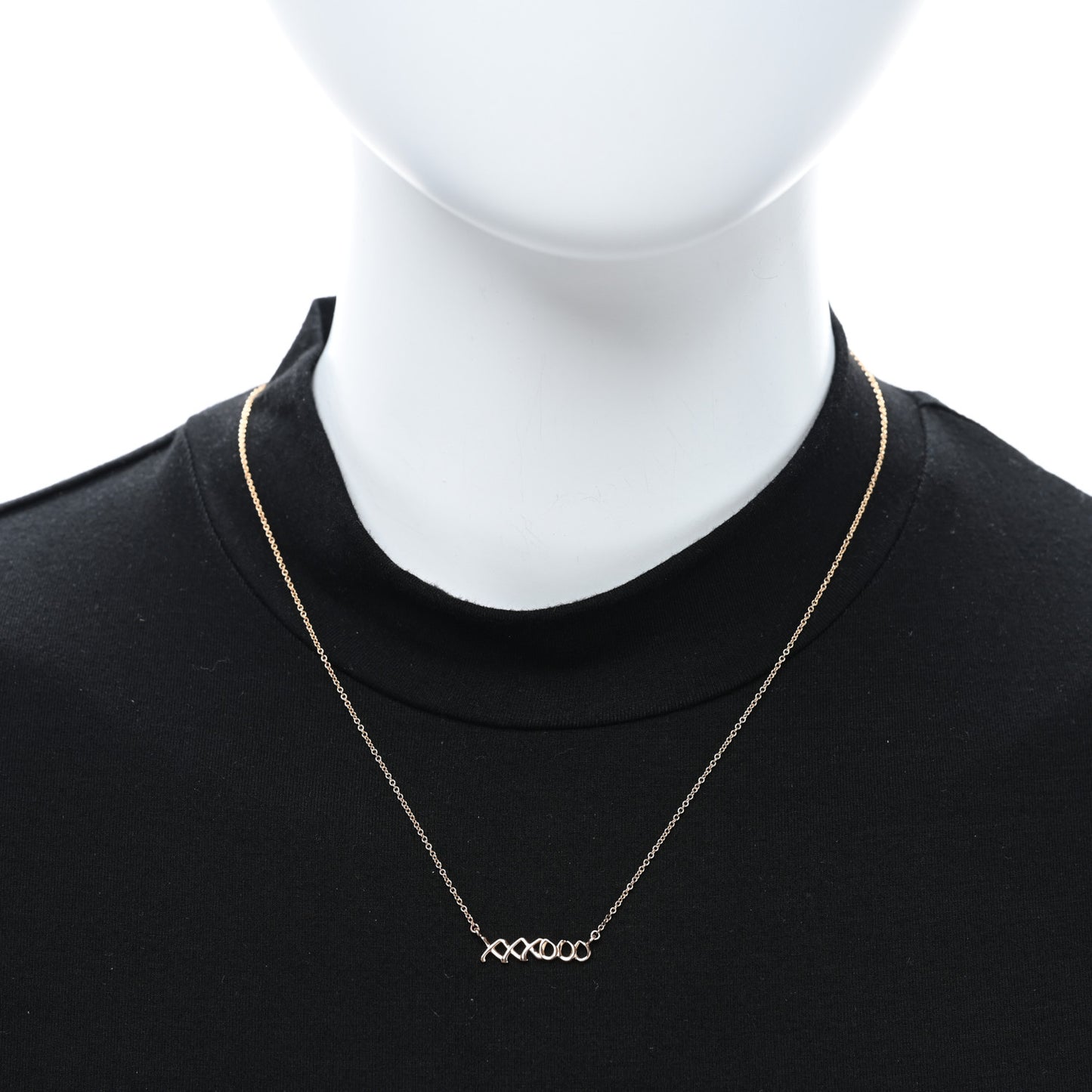18K Rose Gold Paloma's Graffiti Love and Kisses Pendant Necklace