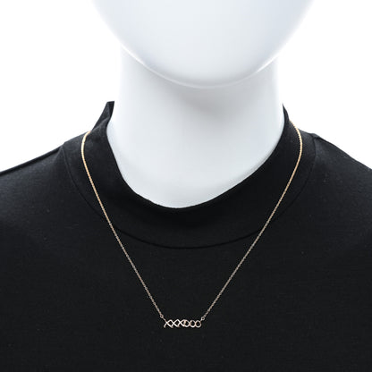 Tiffany 18K Rose Gold Paloma's Graffiti Love and Kisses Pendant Necklace 2 of 4