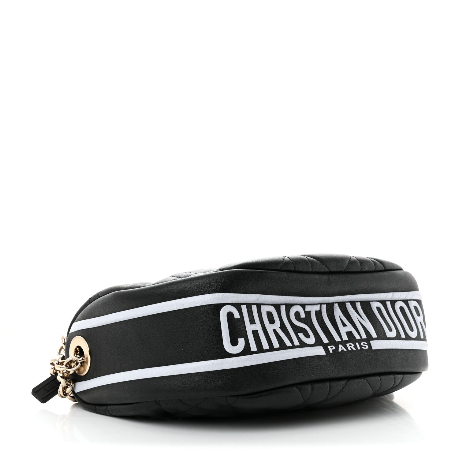 Christian Dior Lambskin Cannage Medium Dior Vibe Hobo Bag Black 4 of 11