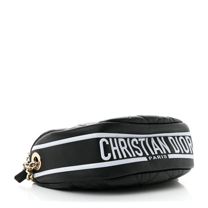 Christian Dior Lambskin Cannage Medium Dior Vibe Hobo Bag Black 4 of 11