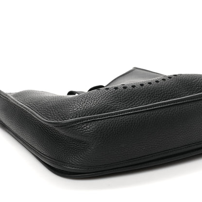 Hermes Taurillon Clemence Evelyne III PM Black 7 of 8