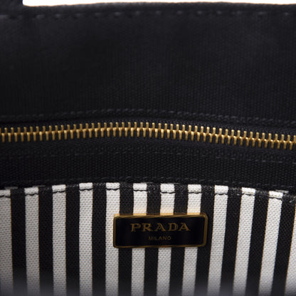 Prada Canapa Logo Tote Black 8 of 11