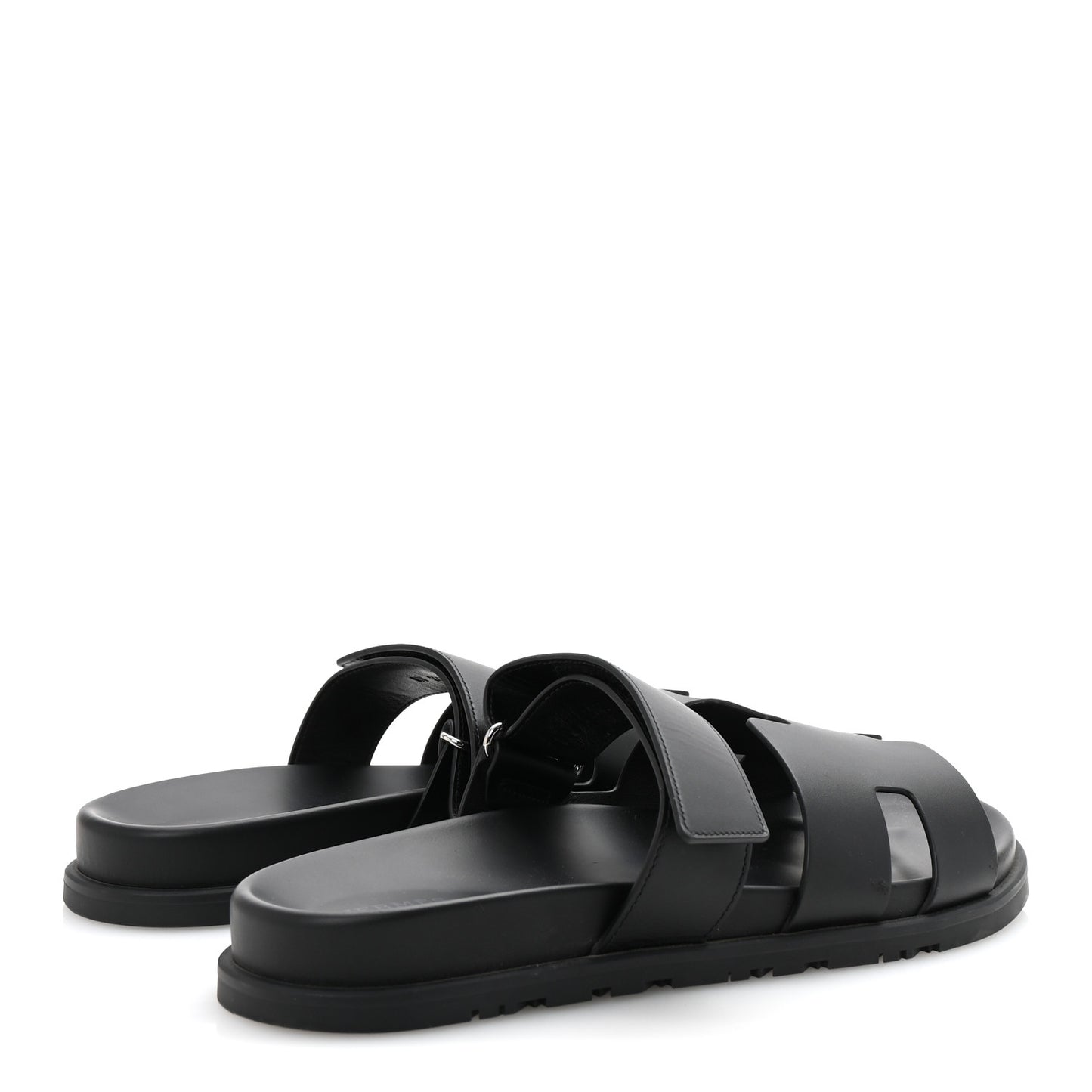 Calfskin Mens Chypre Sandals 44.5 Black