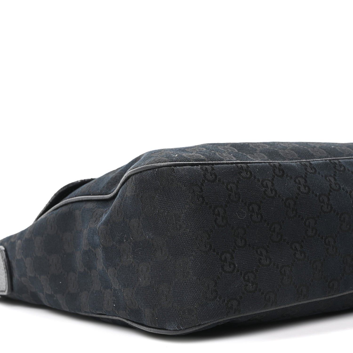 Gucci Monogram Web Medium Flap Messenger Black 9 of 10