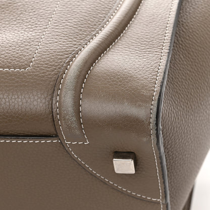 Celine Drummed Calfskin Mini Luggage Souris 11 of 15