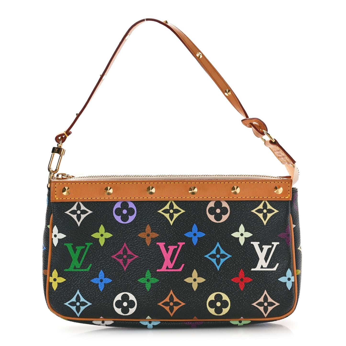 Monogram Multicolor Pochette Accessories Black