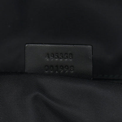 Gucci Techno Canvas Appia Calfskin Web Tote Backpack Black 7 of 13