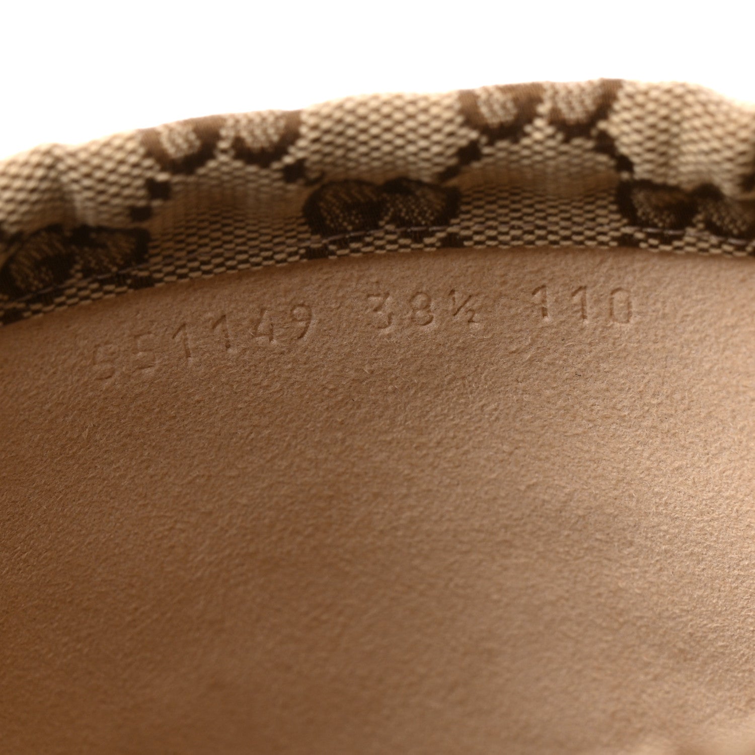 Gucci Monogram Over the Knee Boots 38.5 Beige Ebony 8 of 9