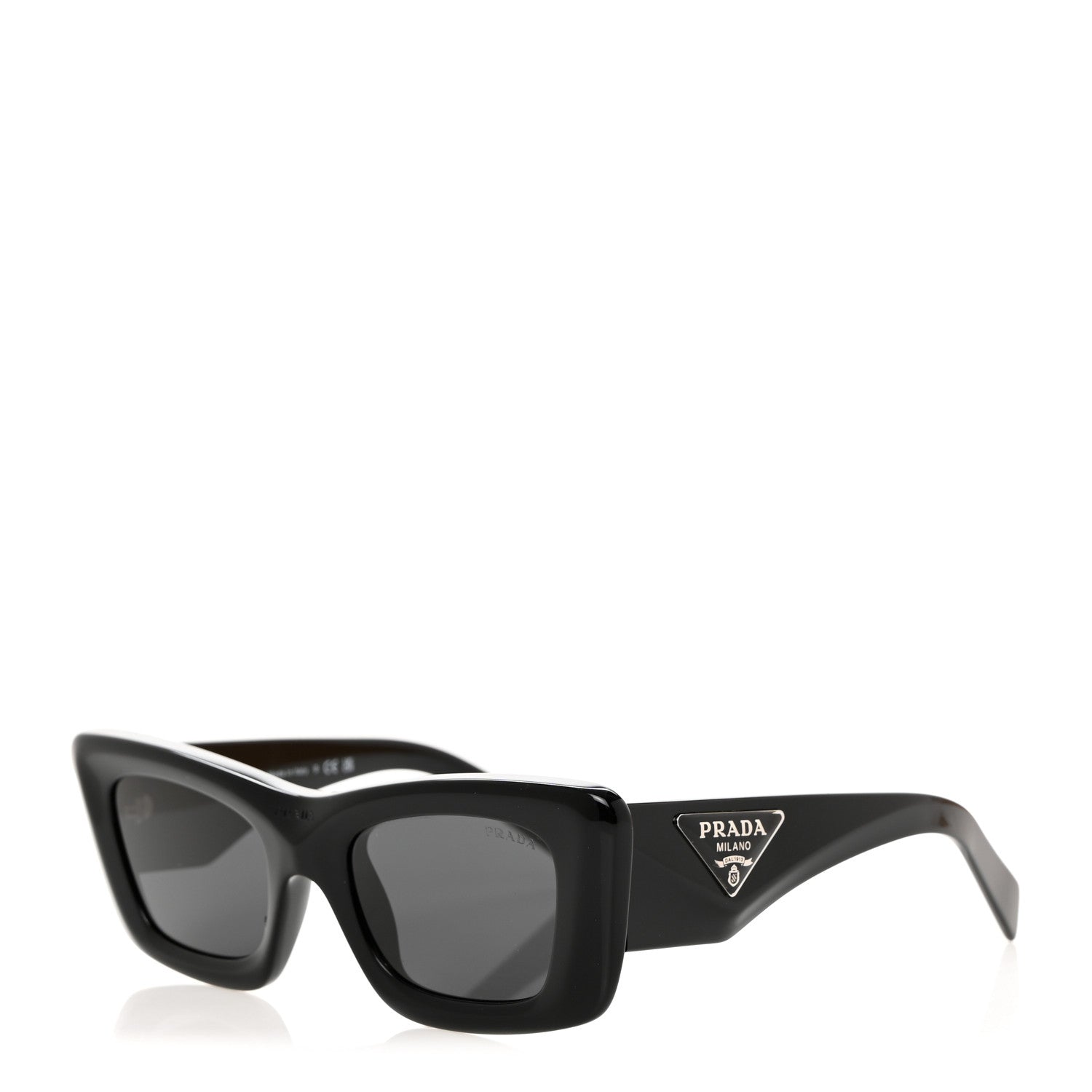 Prada Acetate Symbole Sunglasses SPR 13Z Black 1 of 8