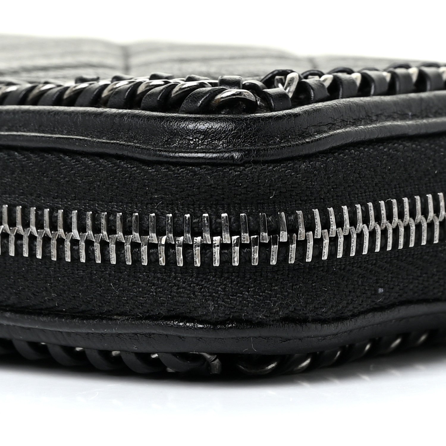 Chanel Calfskin Quilted Boy Chain Large Gusset Zip Around Wallet Black 12 of 15