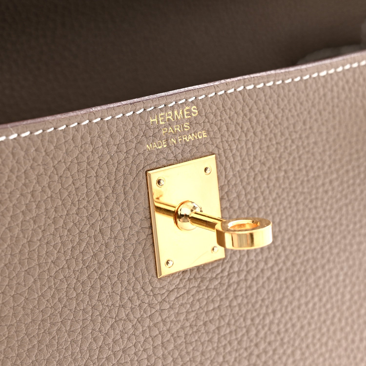 Hermes Togo Kelly Retourne 25 Etoupe 6 of 12