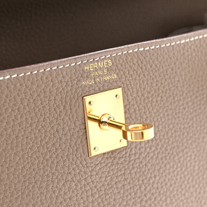 Hermes Togo Kelly Retourne 25 Etoupe 6 of 12