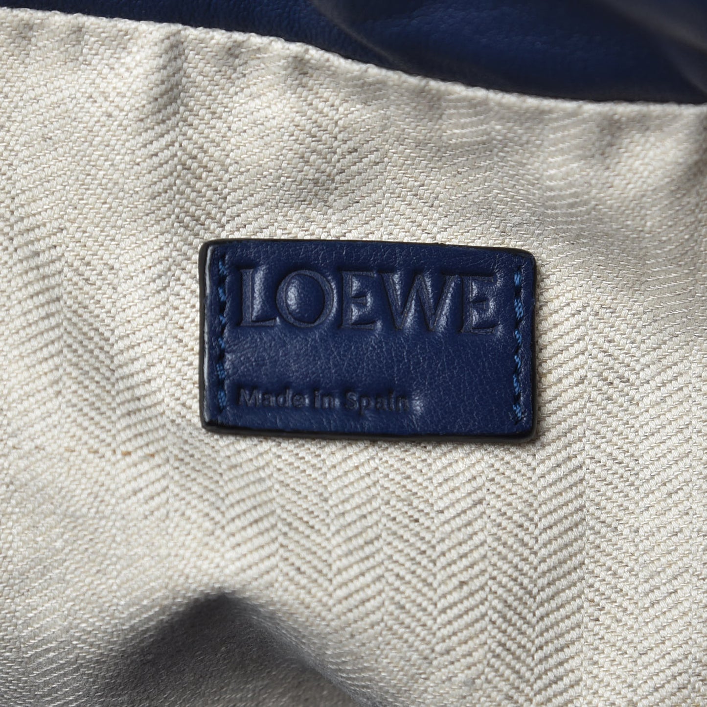 Calfskin Yago Knot Bag Navy
