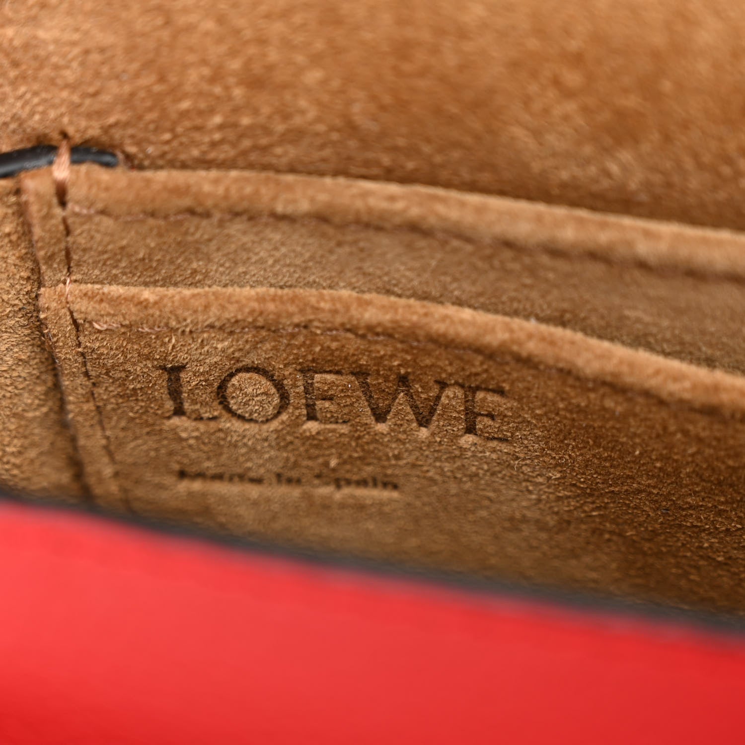 Loewe Grained Calfskin Mini Gate Crossbody Bag Scarlet Burnt Red 6 of 9