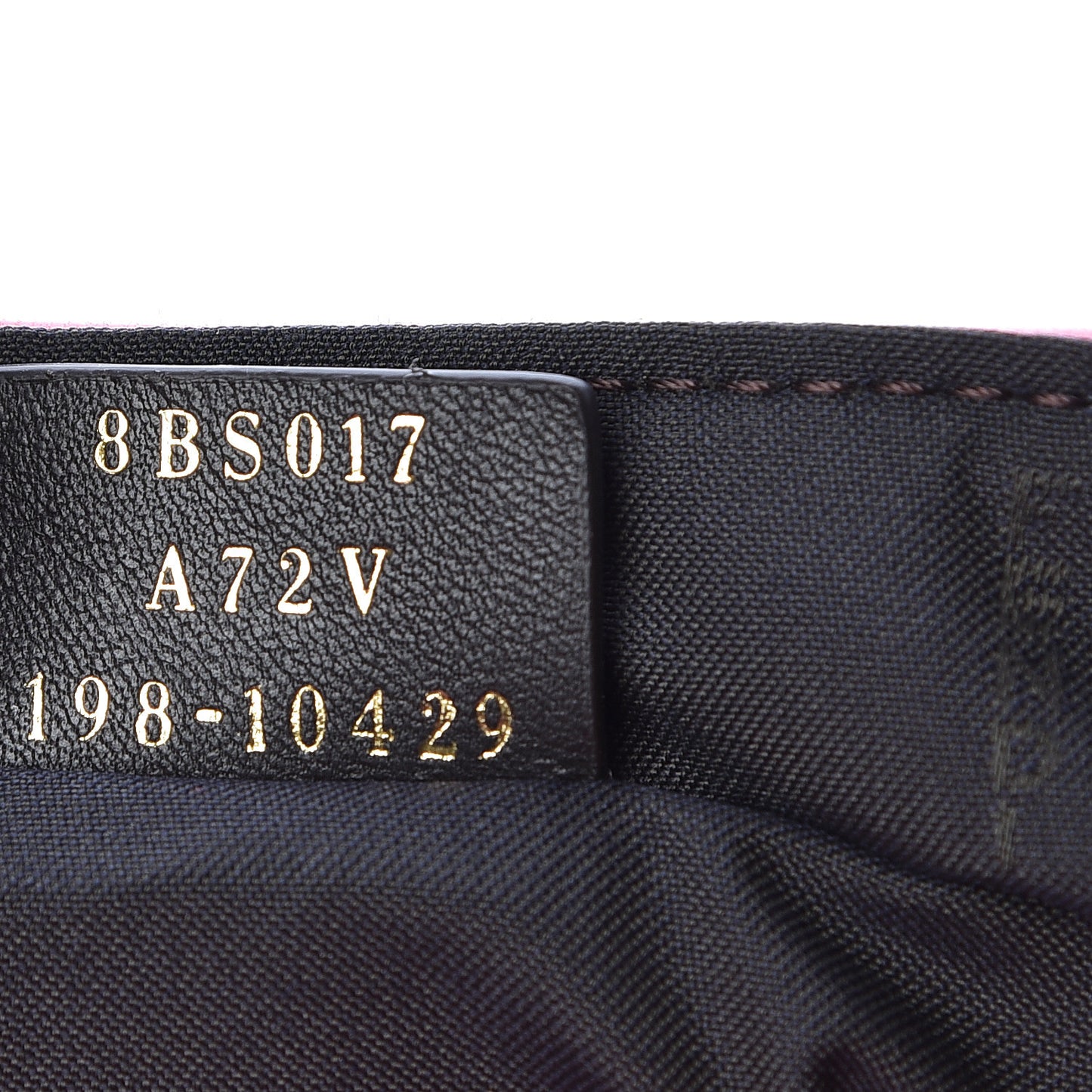 Nappa FF 1974 Embossed Mini Baguette Rosa Fluo