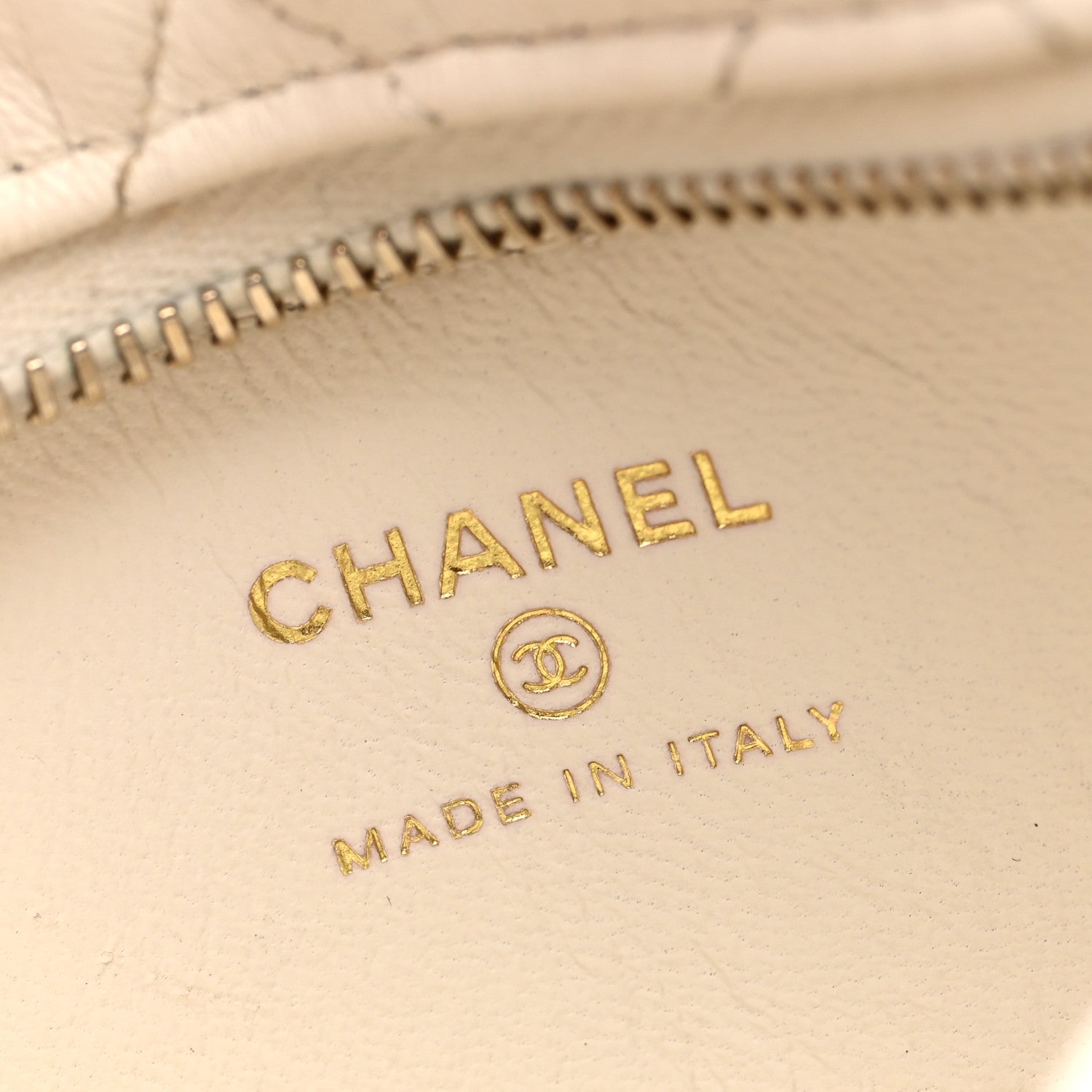 Chanel Lambskin Quilted Chain Around Pouch Hobo White 6 of 7