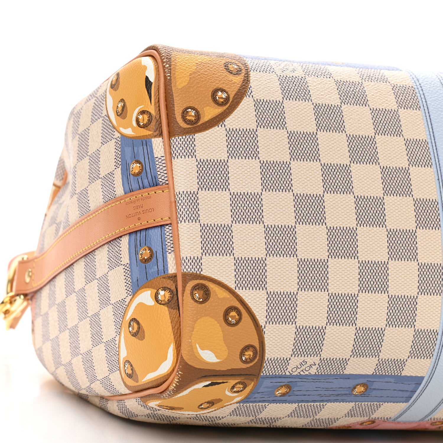 Louis Vuitton Damier Azur Summer Trunks Speedy Bandouliere 30 9 of 13