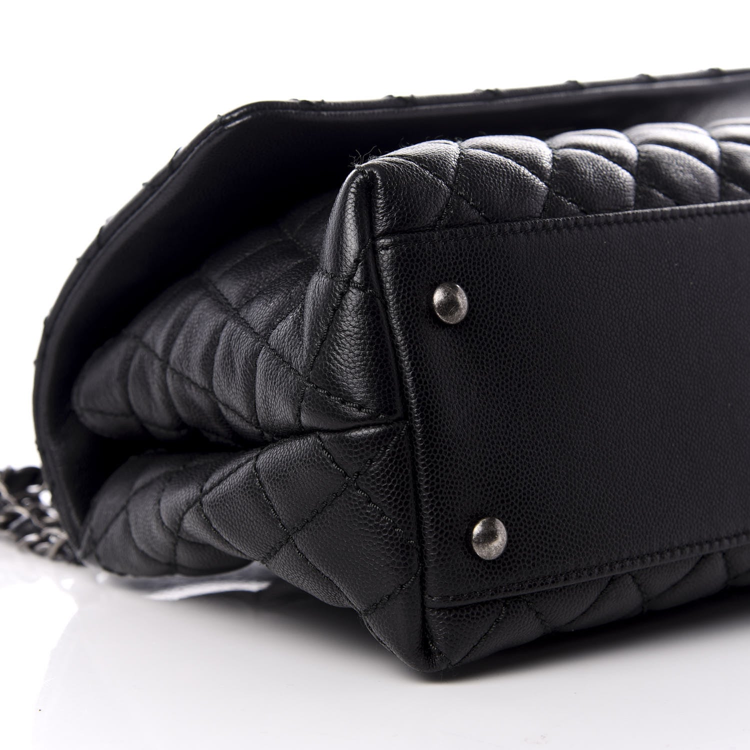 Chanel Caviar Quilted Small Coco Handle Flap Black 5 of 7