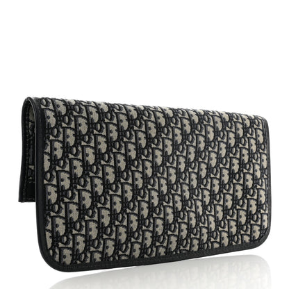 Christian Dior Oblique Fold Over Clutch Blue 3 of 6