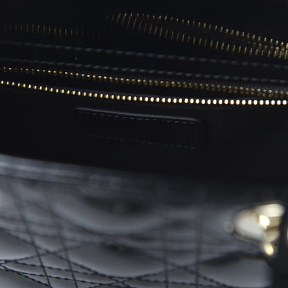 Christian Dior Patent Cannage Small Lady Dior Black 8 of 9