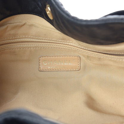 Chanel Calfskin Quilted Small In The Mix Shopping Tote Black 7 of 11