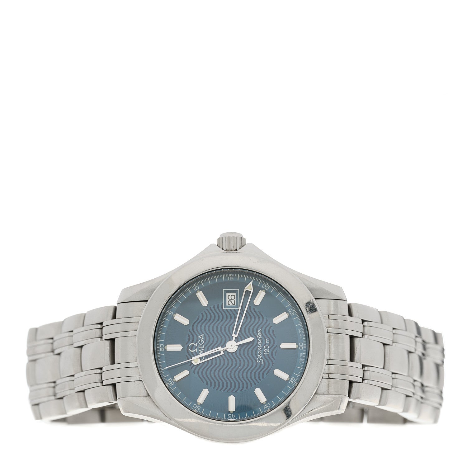 Omega Stainless Steel 36mm Seamaster 120M Quartz Watch Blue 2511.81 2 of 4