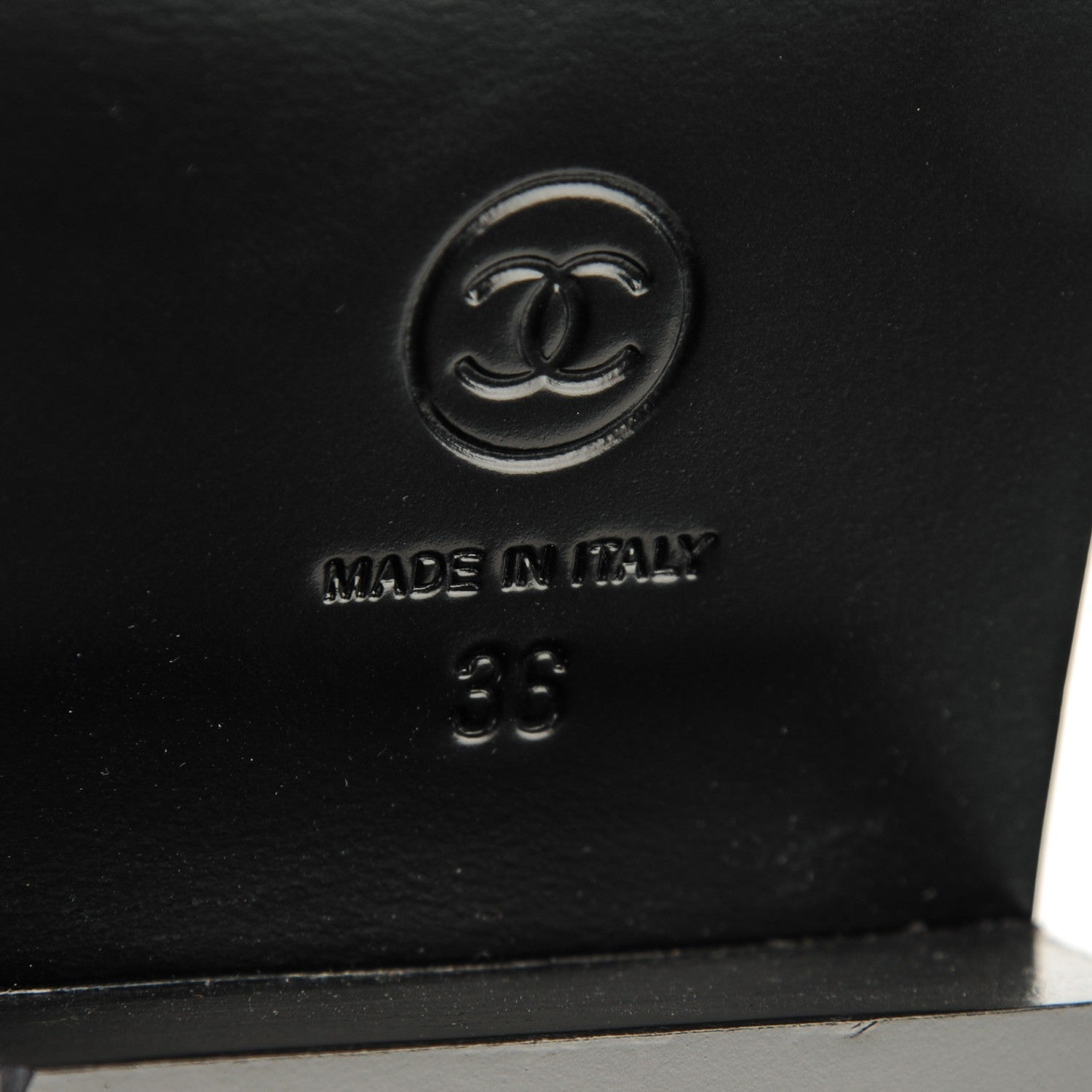 Chanel Calfskin Camellia High Boots 36 Black 6 of 8