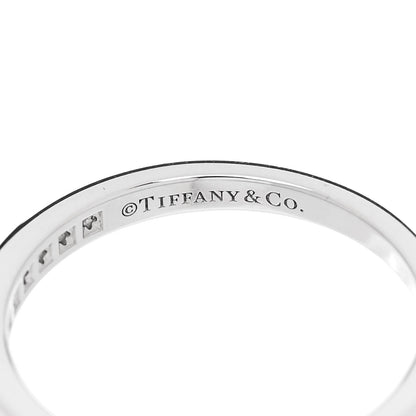 Tiffany Platinum Diamond 2.5mm Half Circle Wedding Band Ring 50 5.5 4 of 6