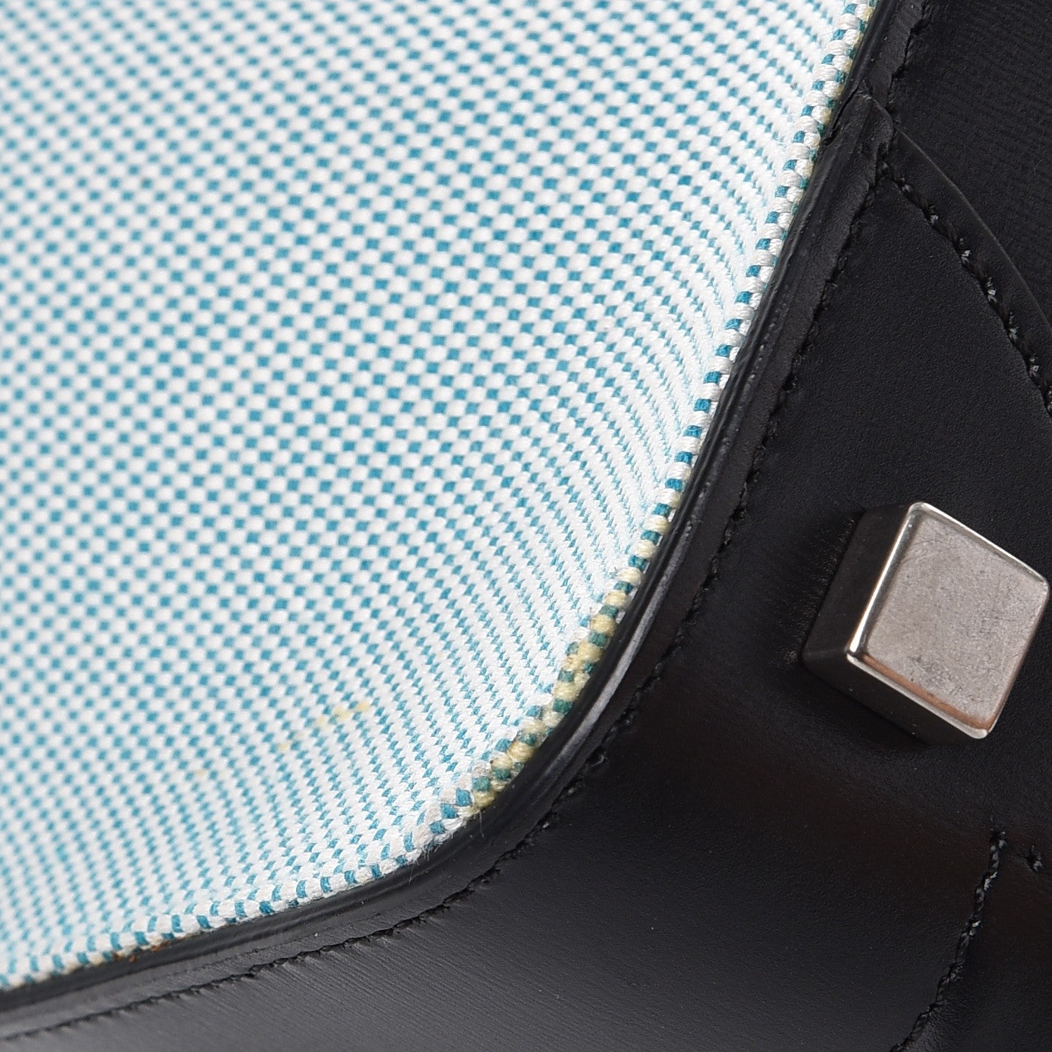 Celine Textile Smooth Calfskin Micro Bi-Color Luggage Blue 13 of 15