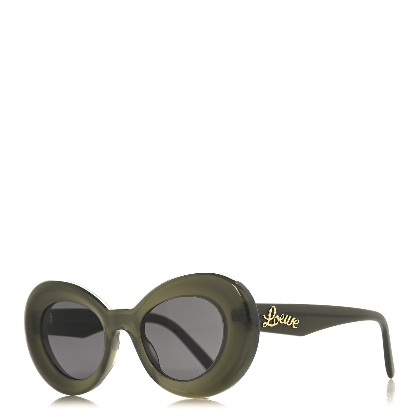 Acetate Curvy Round Sunglasses LW40112I Green