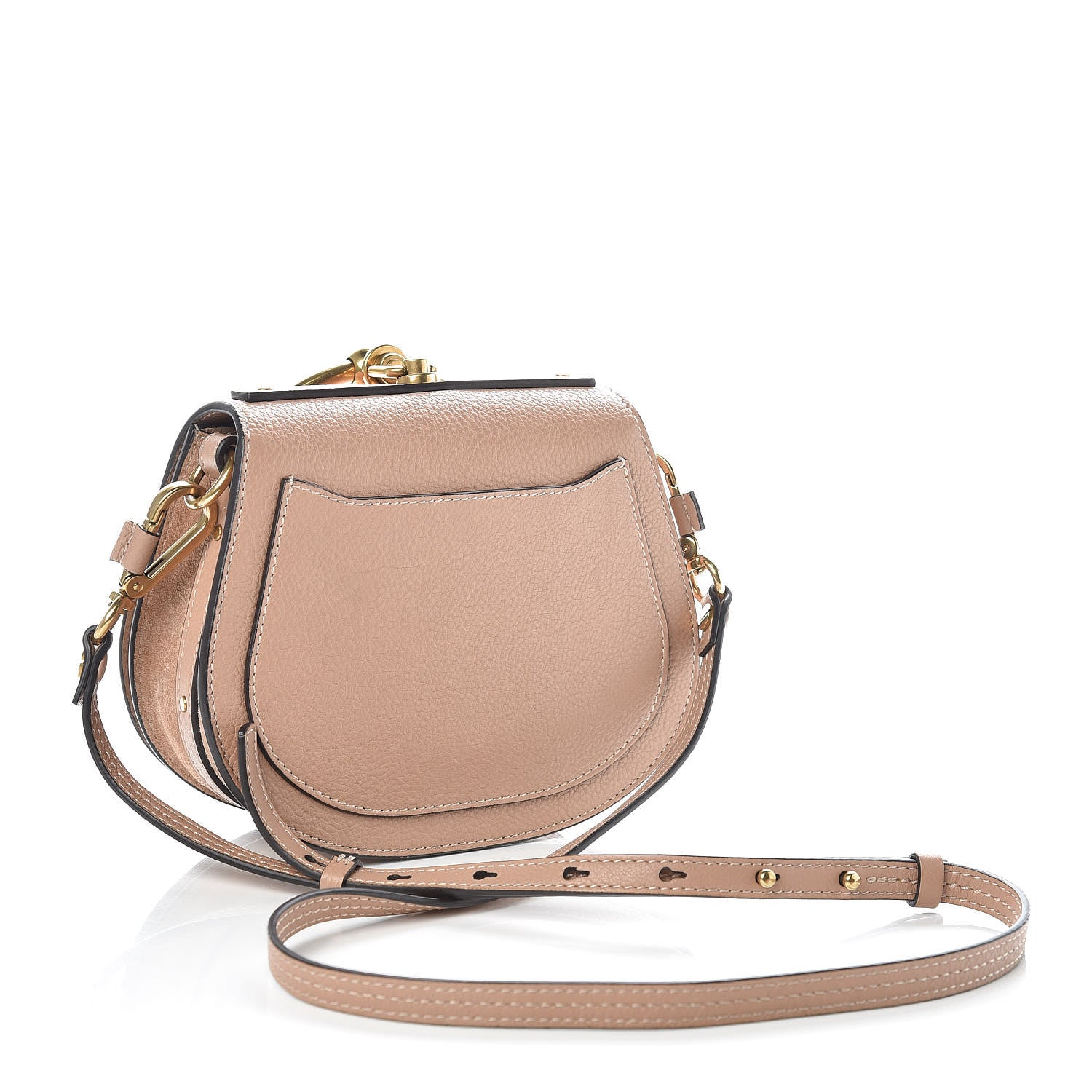Chloe Calfskin Suede Small Nile Bracelet Bag Biscotti Beige 3 of 7