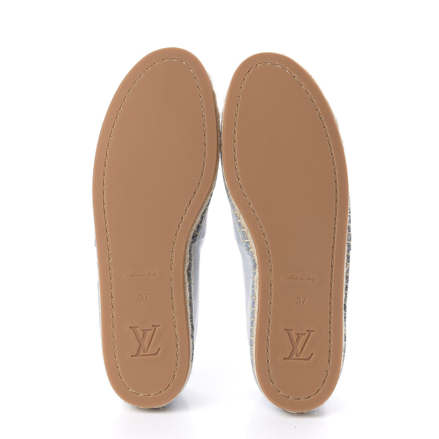 Denim Monogram Espadrilles 37 Blue