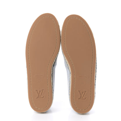 Louis Vuitton Denim Monogram Espadrilles 37 Blue 6 of 10