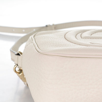 Gucci Pebbled Calfskin Small Soho Disco Bag Off White 8 of 11