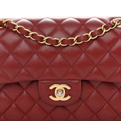 Chanel Iridescent Caviar Quilted Small Double Flap Red 8 of 10