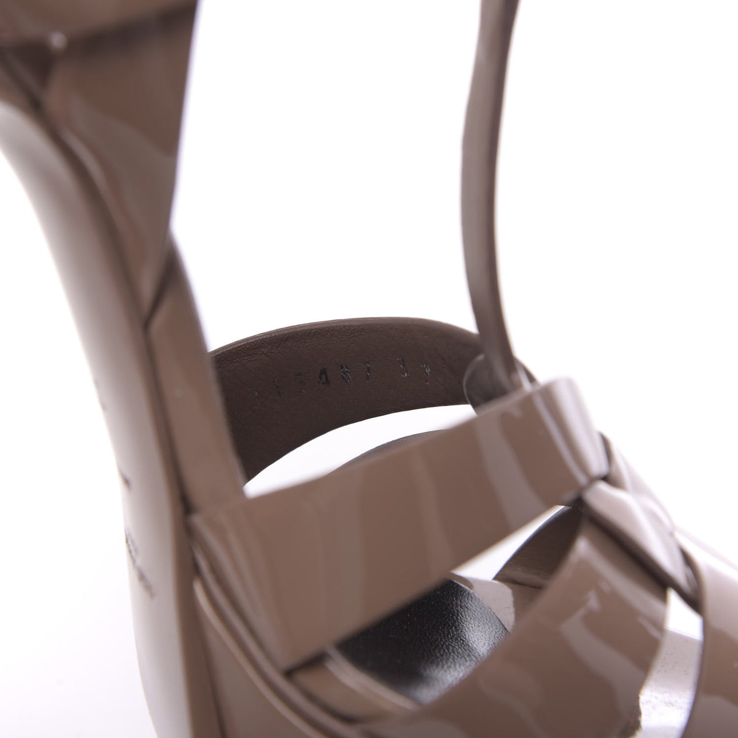 Patent Tribute 105 Platform Sandals 37 Taupe