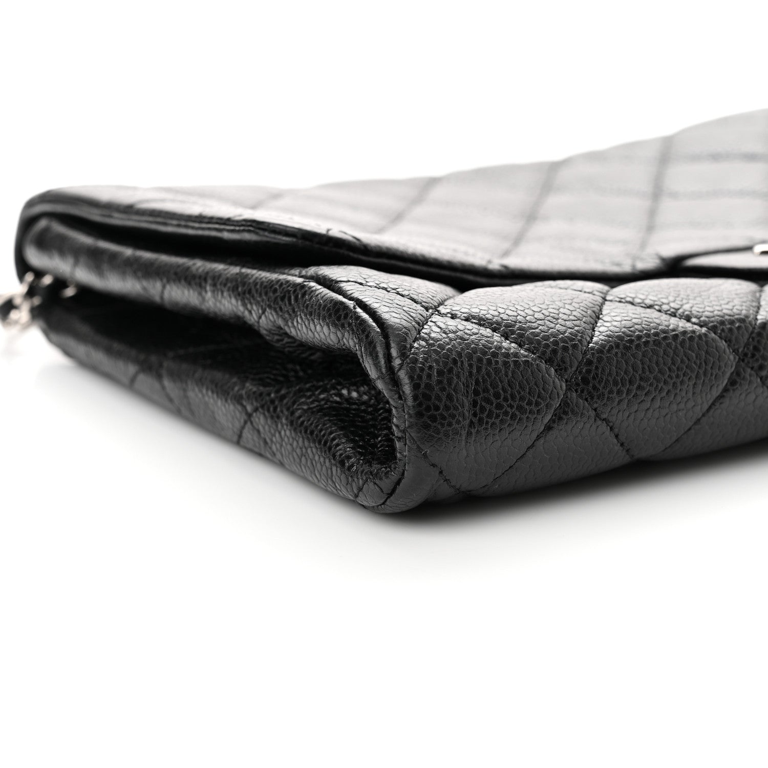 Chanel Caviar Quilted Clutch With Chain Flap Black 8 of 12