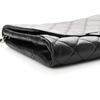 Chanel Caviar Quilted Clutch With Chain Flap Black 8 of 12