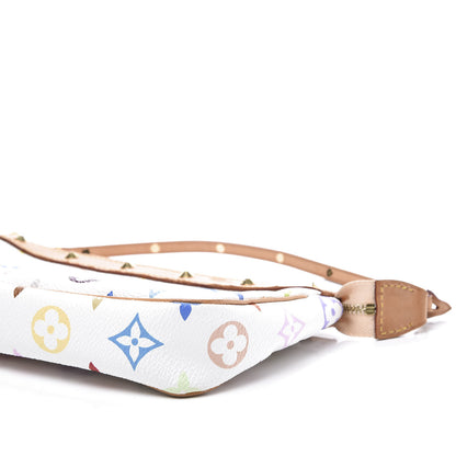 Louis Vuitton Monogram Multicolor Pochette Accessories White 8 of 10