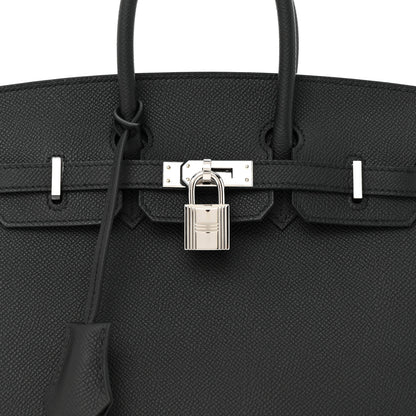 Hermes Epsom Birkin Sellier 25 Black 8 of 11