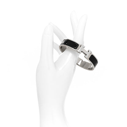 Hermes Enamel Narrow Clic Clac H Bracelet PM Black 2 of 5