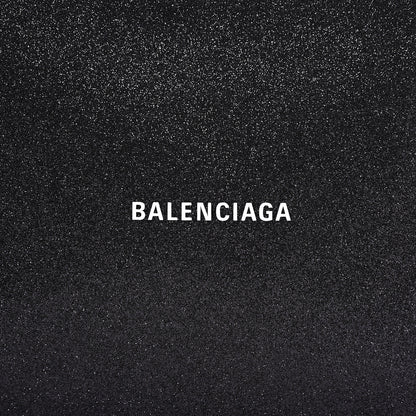 Balenciaga Glitter Calfskin Logo Everyday Pouch M Black 9 of 9