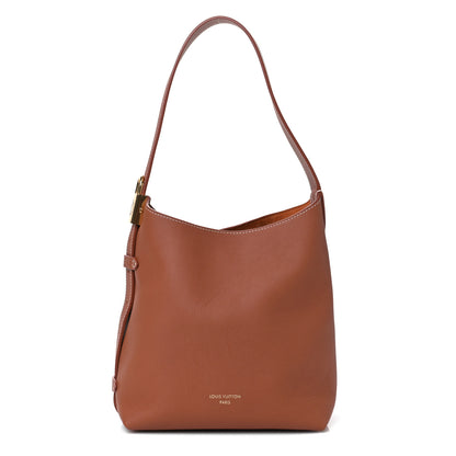Louis Vuitton Grained Calfskin Low Key Hobo PM Cognac 1 of 12