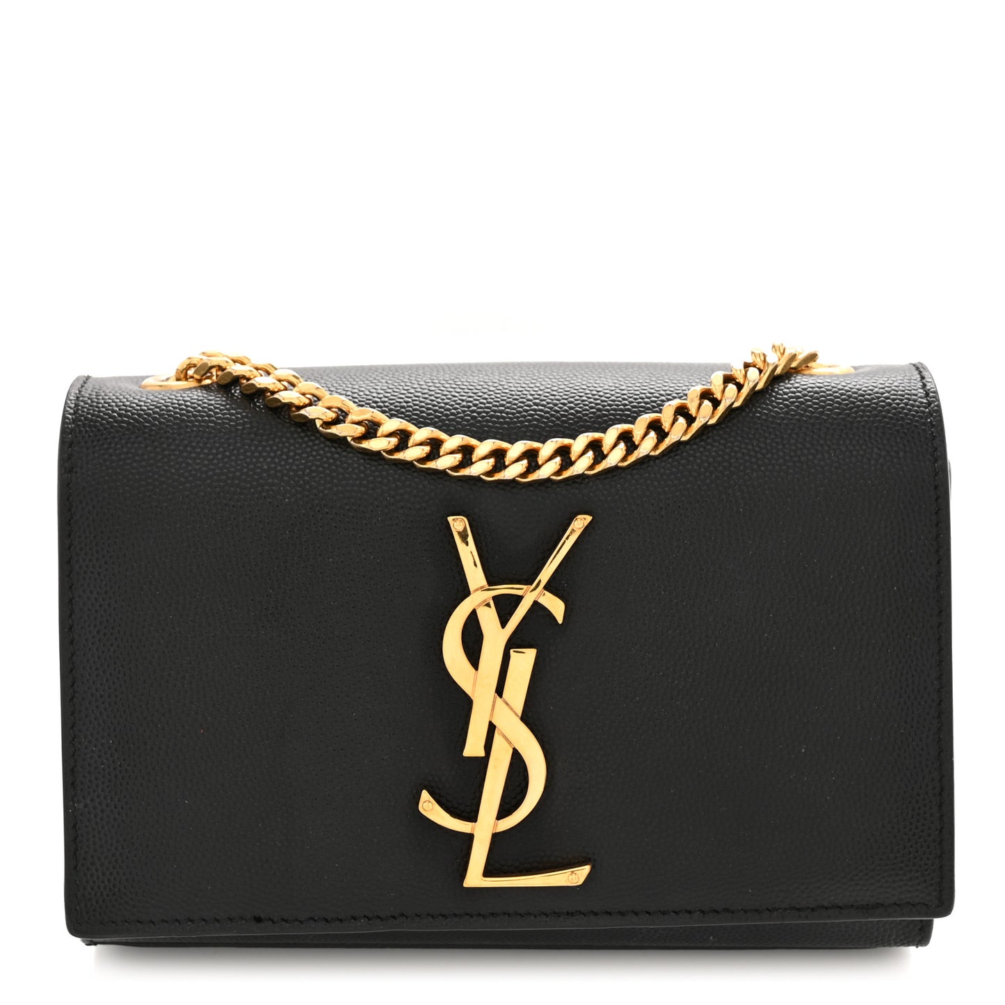Grain De Poudre Small Classic Monogram Kate Satchel Black