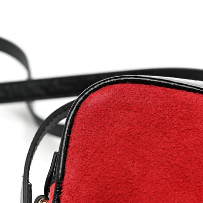 Gucci Suede Patent Web Mini Ophidia Shoulder Bag Red 10 of 10